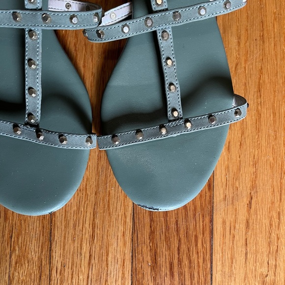 WHBM Basil Green studded Sandal. Size 8 - Picture 2 of 5